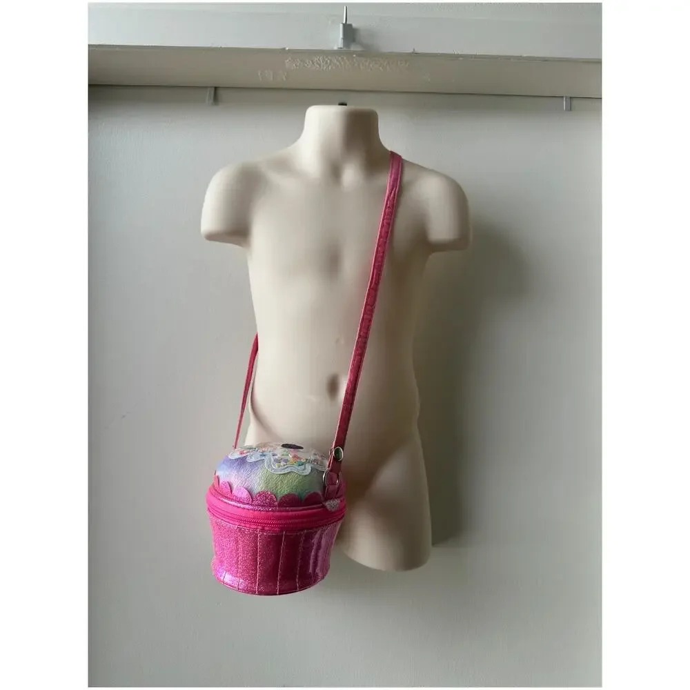Claire's Club Pink Cupcake Crossbody Bag, Toddler Size OS